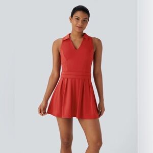 NWT Halara Tennis Dress w/ Pleated Hem – XS, Polo Neck, Sold Out